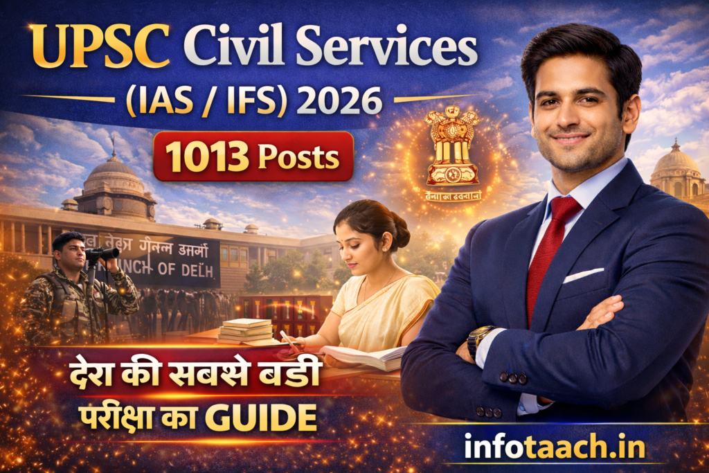UPSC Civil Services IAS / IFS Recruitment 2026 Online Form | 1013 Posts